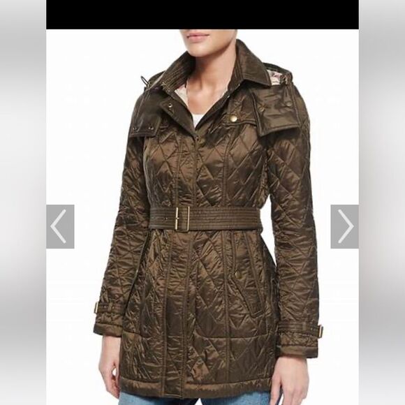 - Burberry Finsbridge Belted
Quilted Jacket. Pristine condition with tags - Picture 4 of 8